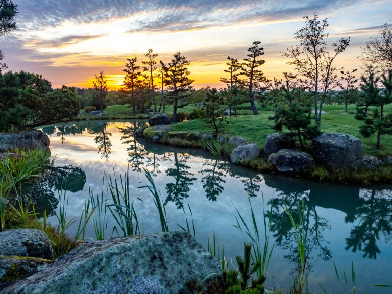 Japoniškas sodas,ruduo,orai